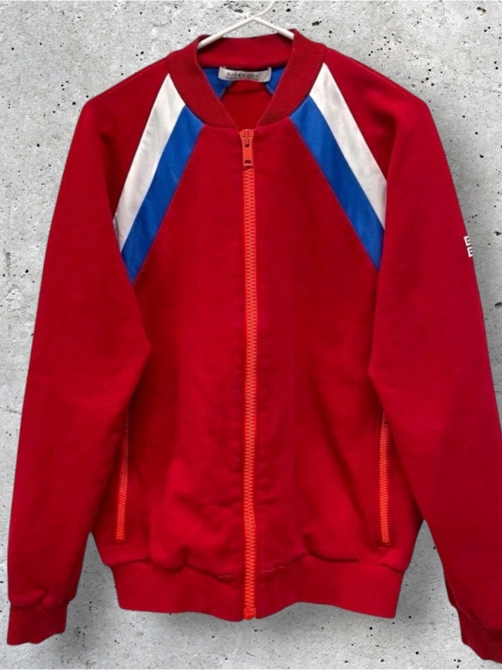 Givenchy Pre-Production Sample Colorblock Full Zip Track/Bomber Jacket // M